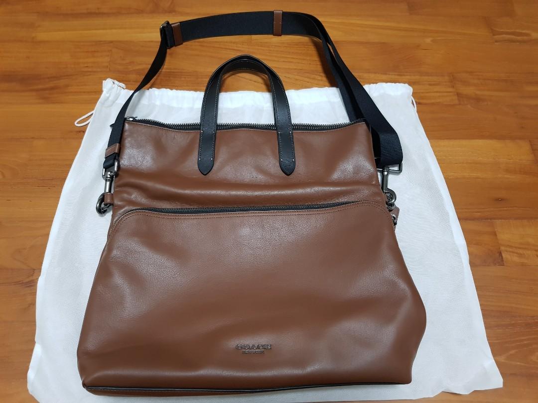 Coach fold over best sale tote