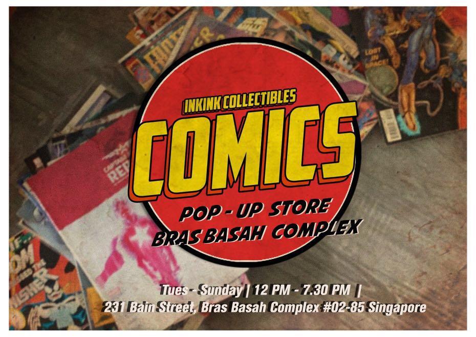 Comics / Inkink pop-up store @Bras Basah Complex, Hobbies & Toys,  Memorabilia & Collectibles, Fan Merchandise on Carousell