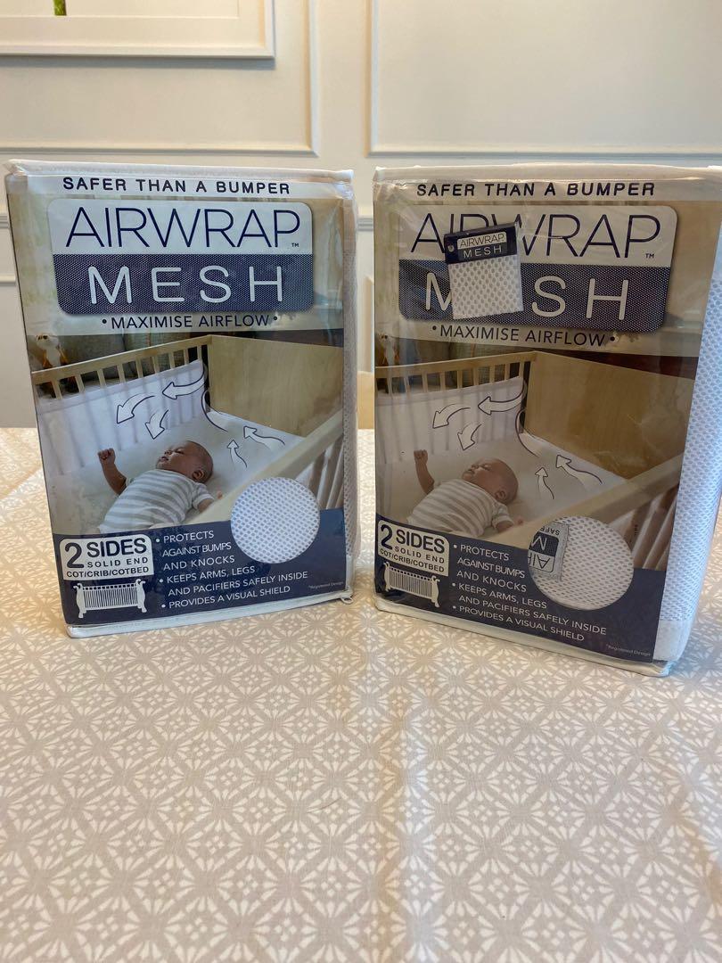 airwrap mesh cot bumper safe