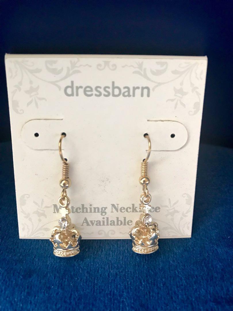 Dress Barn Earrings 皇冠耳環 Women S Fashion Women S Accessories