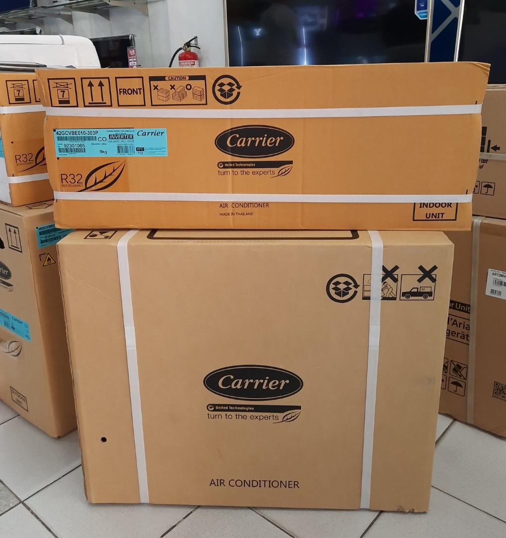 2020 Carrier Inverter Split Type Aircon Installation Not Included Home Furniture Home Appliances Air Conditioning And Heating On Carousell