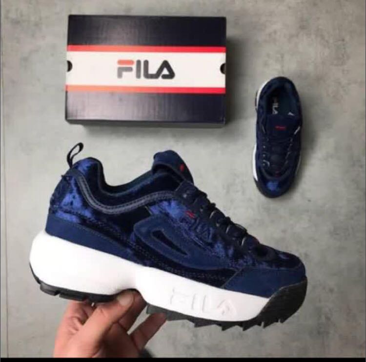 FILA VELVET DISRUPTOR BLUE Men s Fashion Footwear Sneakers on
