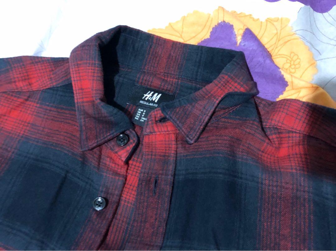 h&m plaid shirts