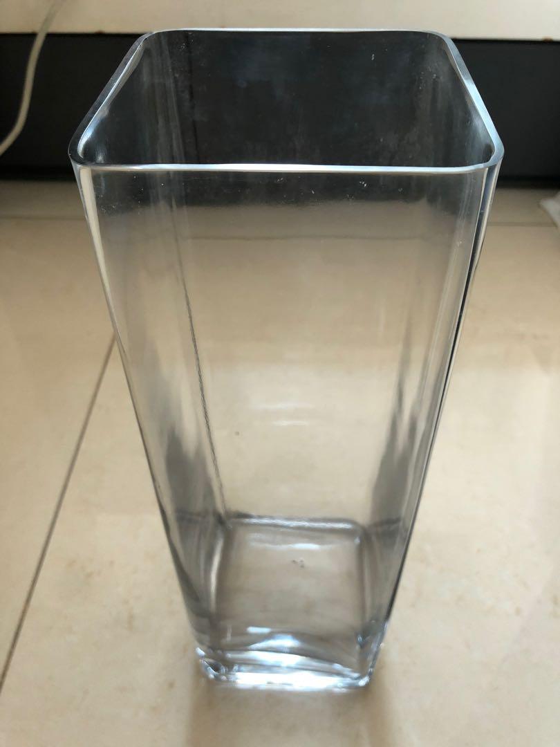 Ikea 透明玻璃花瓶 傢俬 家居 家居裝飾 人工植物盆栽 Carousell