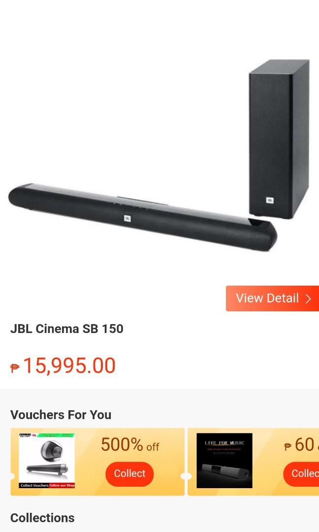 jbl soundbar cinema 2.1 channel sb150
