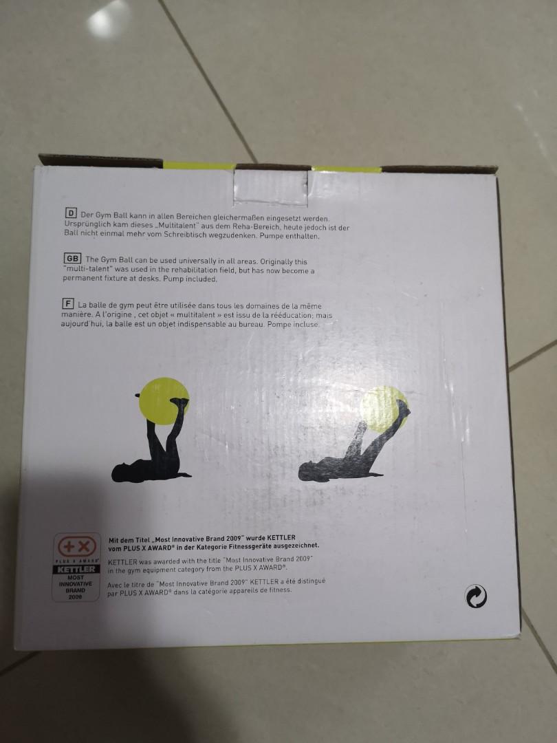 Kettler Gym Ball Sports Weights Gym Equipment On Carousell