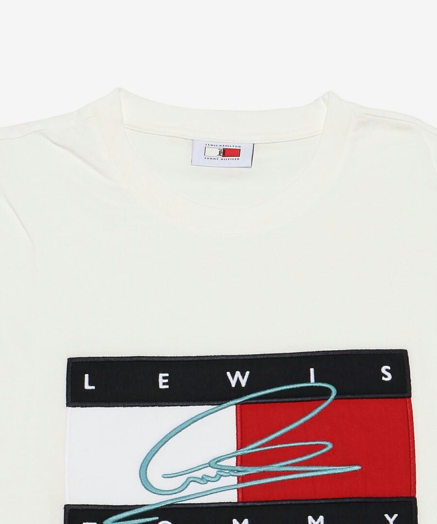 Lewis Hamilton X Tommy Hilfiger White Men T Shirt Brand New Men S Fashion Clothes Tops On Carousell