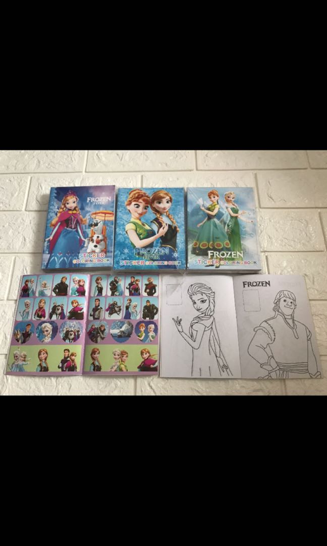 Mini Frozen Coloring And Stickers Book Brand New Bulk Purchase Pm Me Ideal For Kids Birthday Party Goodies Item Ht13cm Wt11cm Books Stationery Children S Books On Carousell