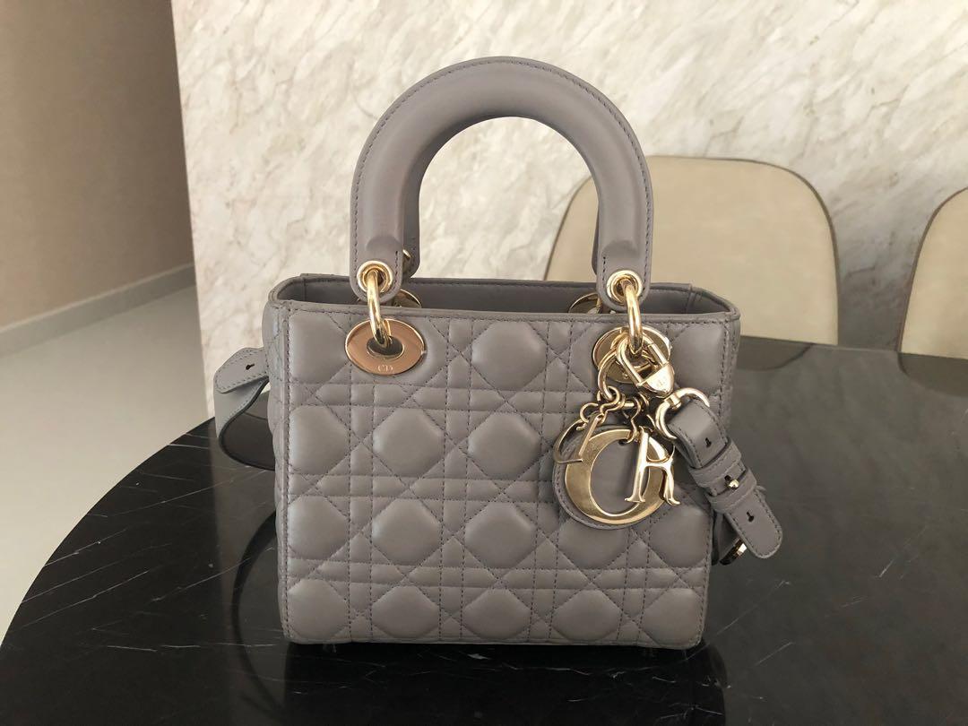 My Lady Dior Small Size Grey, Luxury, Bags & Wallets On Carousell
