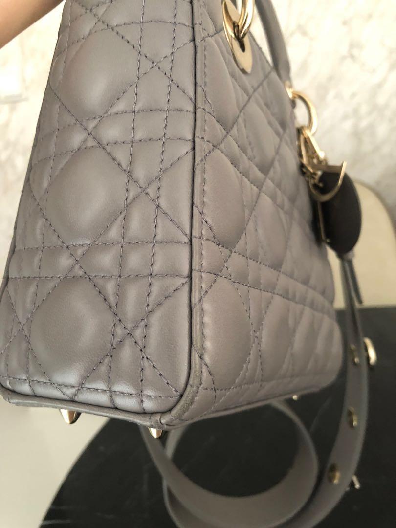 My Lady Dior Small Size Grey Luxury Bags Wallets Handbags On Carousell