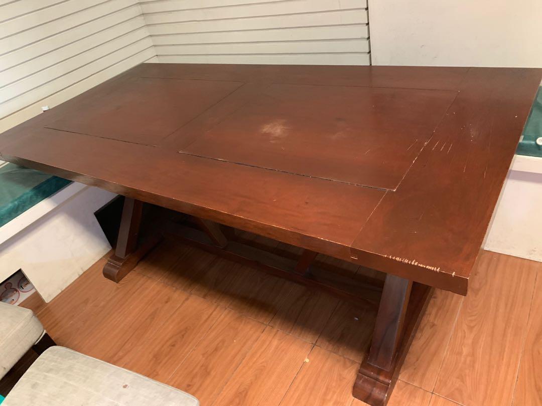 Narra wood dining table 68 seater, Furniture & Home Living, Furniture