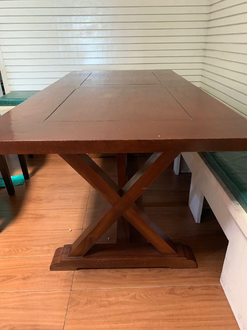 Narra wood dining table 68 seater, Furniture & Home Living, Furniture