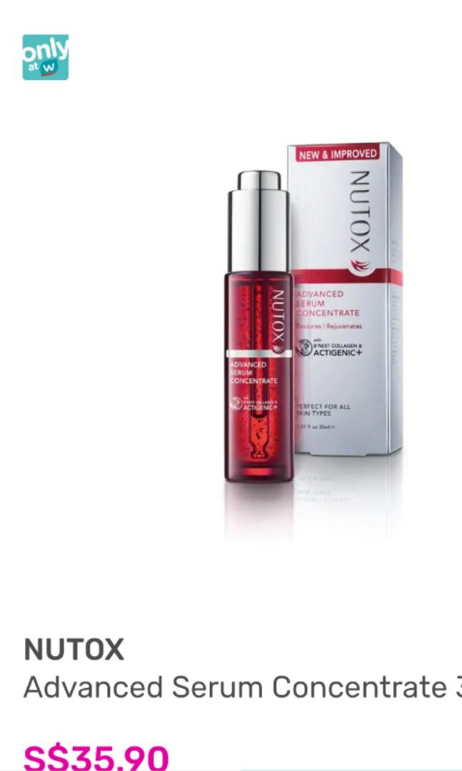 Nutox Advanced Serum Concentrate 30ml Health Beauty Face Skin Care On Carousell