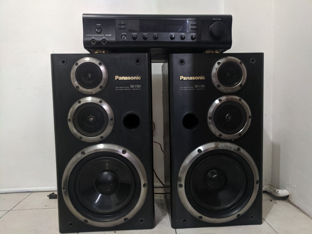 Panasonic amplifier and sales speakers