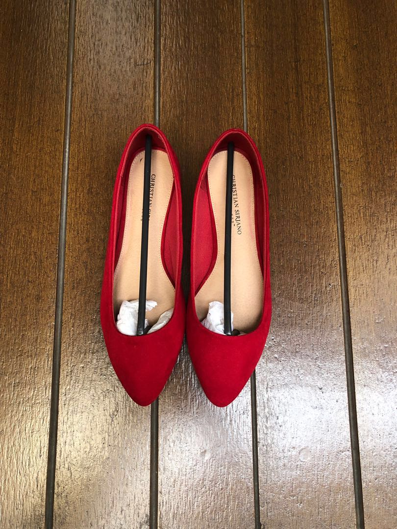 Red cheap flats payless