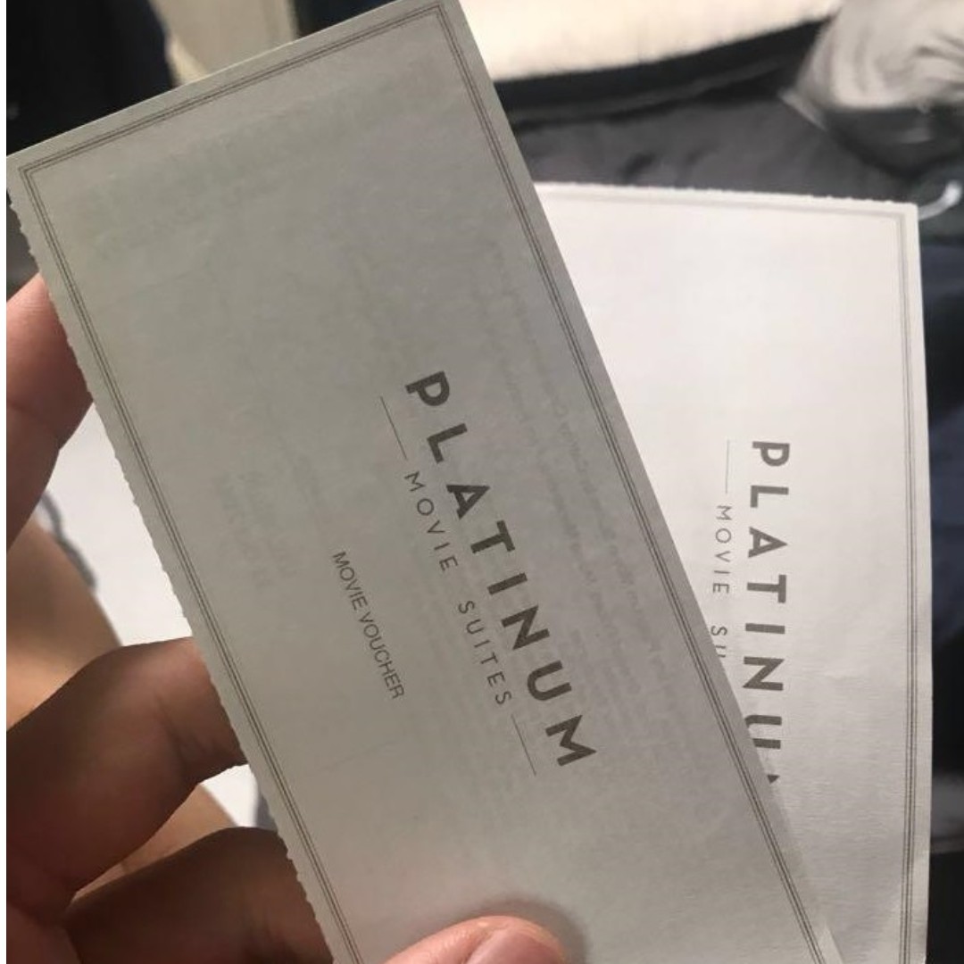 Platinum Movie Suites Voucher, Tickets & Vouchers, Vouchers on Carousell