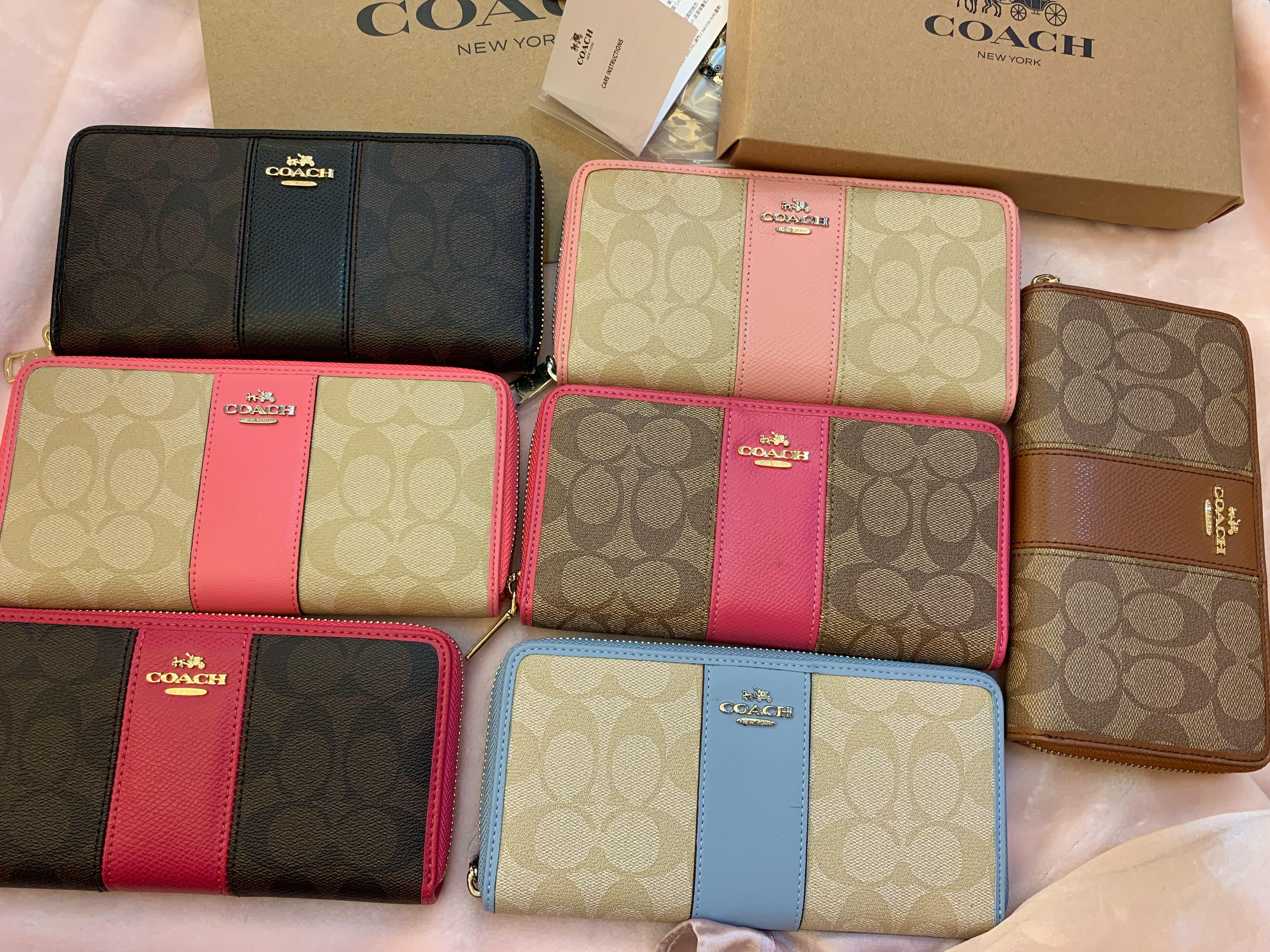 Ready stock authentic coach women monogram wallet purse clutch wristlet  unnk, Women's Fashion, Bags & Wallets, Clutches on Carousell