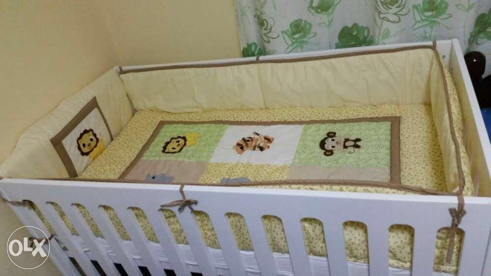 Repriced 3 In 1 Madison Cuddlebug Wooden Crib On Carousell