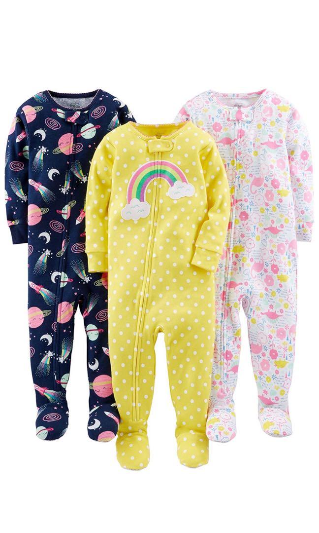 carters girls dinosaur pajamas