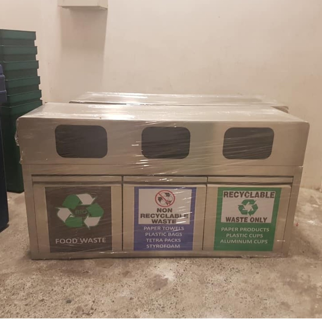 Stainless waste segregation, Furniture & Home Living, Home Improvement ...