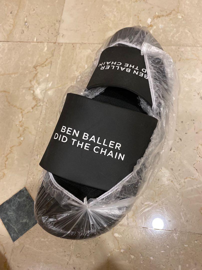 Straye “Ben Baller Did The Chain” BLACK Slides Size 10 1/100