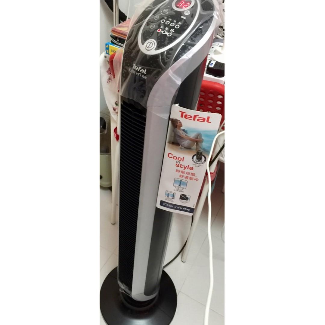 TEFAL VF6670 Eole Infinite Tower Fan, Furniture & Home Living, Lighting ...
