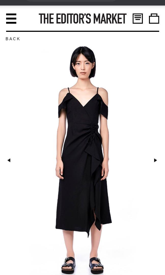 The Editor S Market Doris Cold Shoulder Maxi Dress Women S