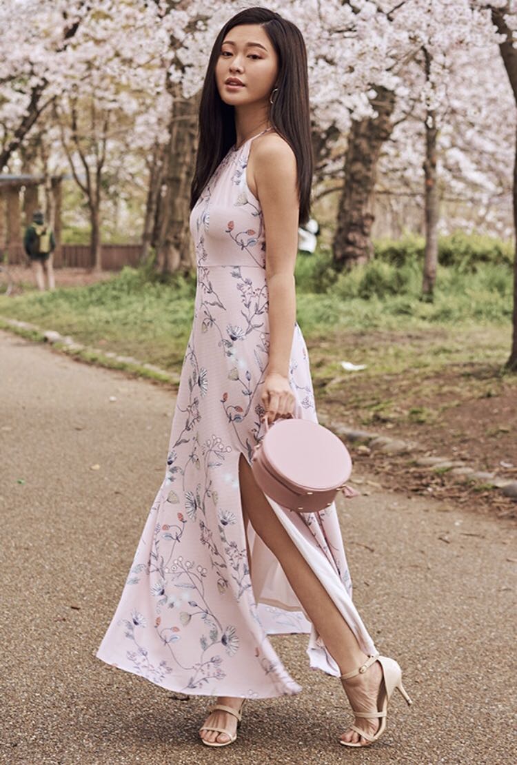 The Closet Lover TheClosetLover TCL Bellywellyjelly Ariela Floral Printed Maxi Dress Pink