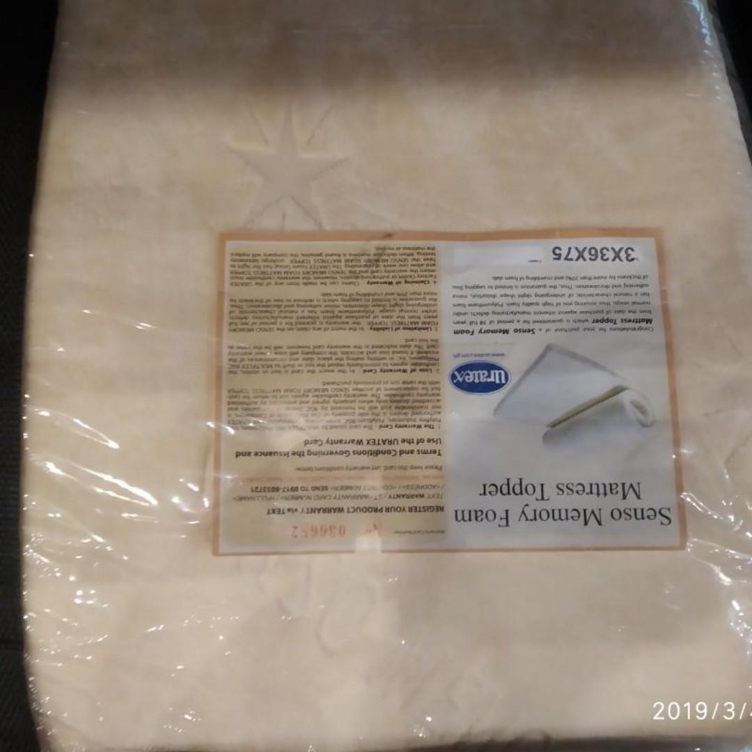 Uratex Senso Memory Foam Topper 10 years warranty COD, Home & Furniture, Furniture & Fixtures