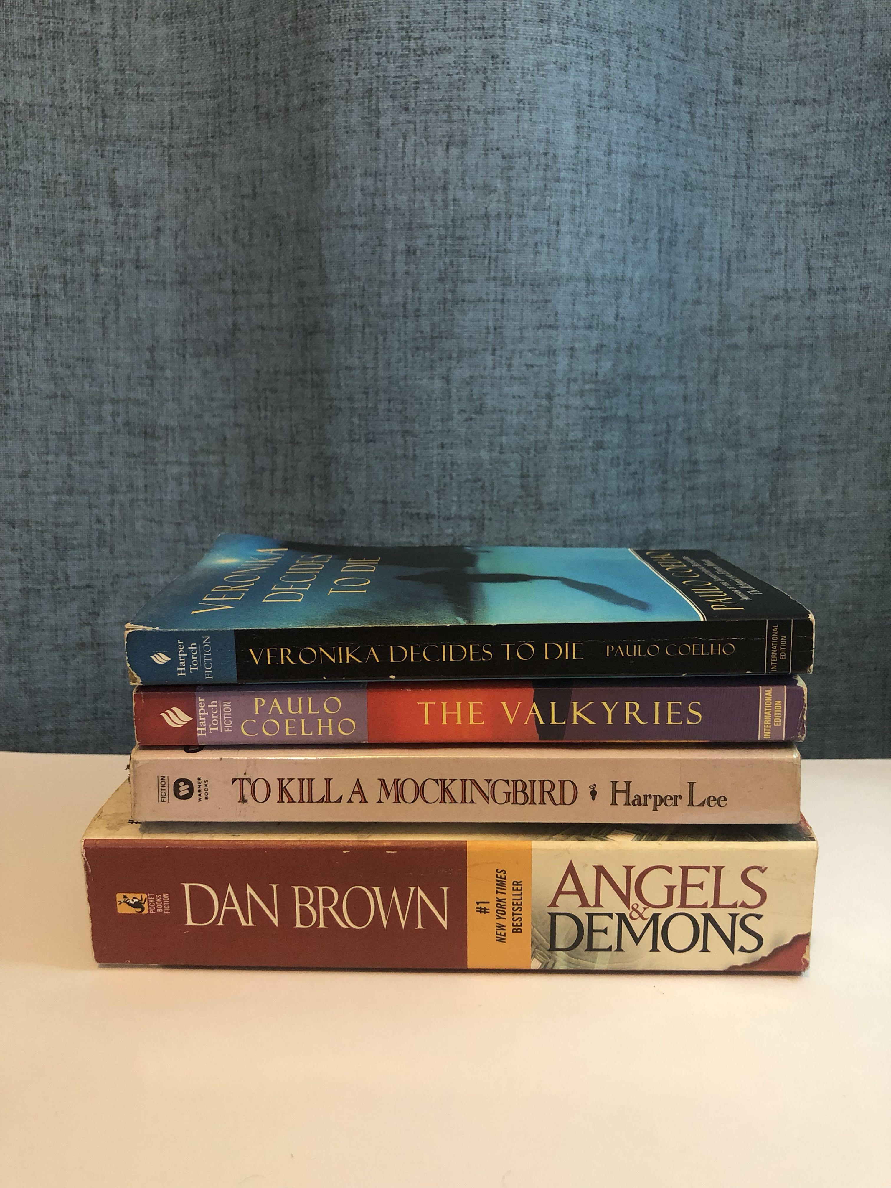 Used Books Set Paulo Coelho Harper Lee Dan Brown Books Books On Carousell