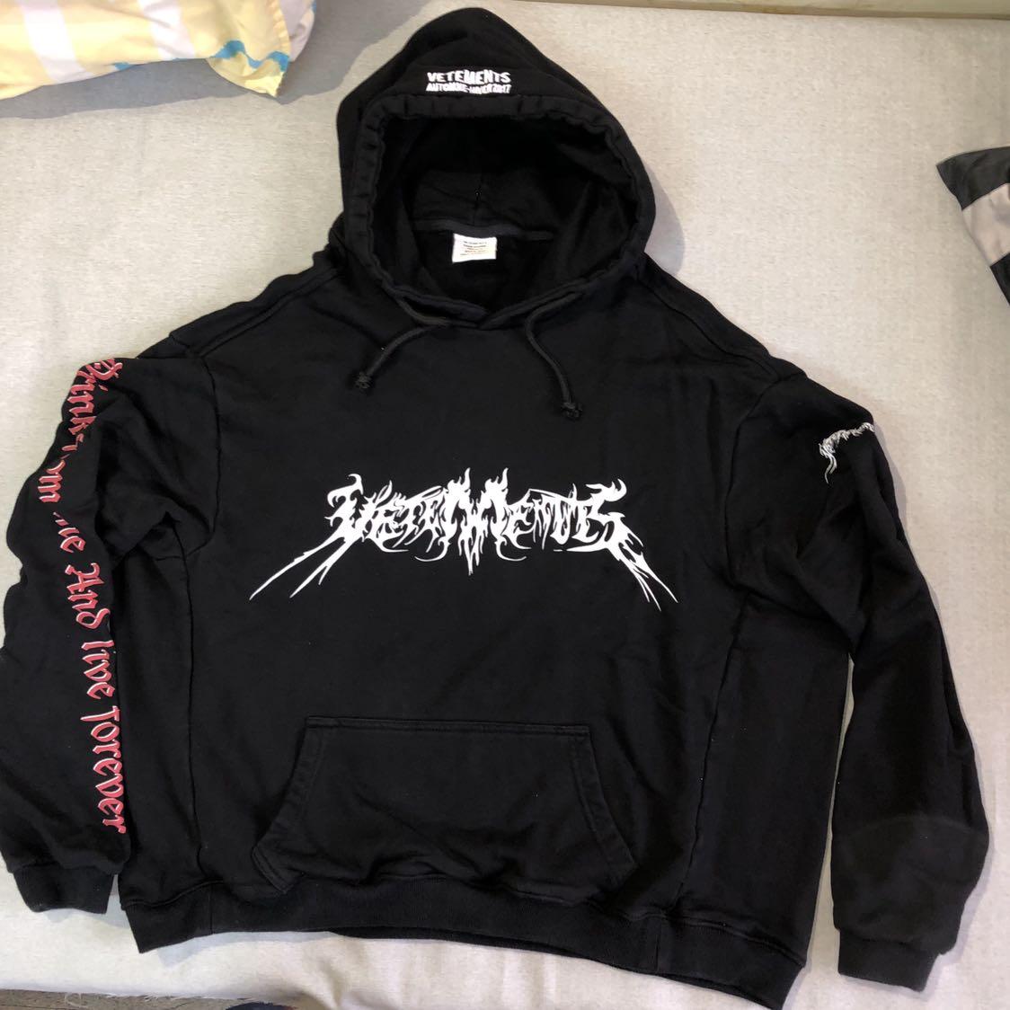 VETEMENTS oversized hoodie (Category: Hoodies) located in Makati City. Submitted by february28julz (Listing ID 253970453, Image 1). Description: in excellent condition, vetements oversized hoodie.. Please remember that most of the items that posted/sell have been previously owned. Unless otherwise stated, they may not be in absolutely flawless condition. i include very detailed pictures and give accurate written descriptions... so check them care
