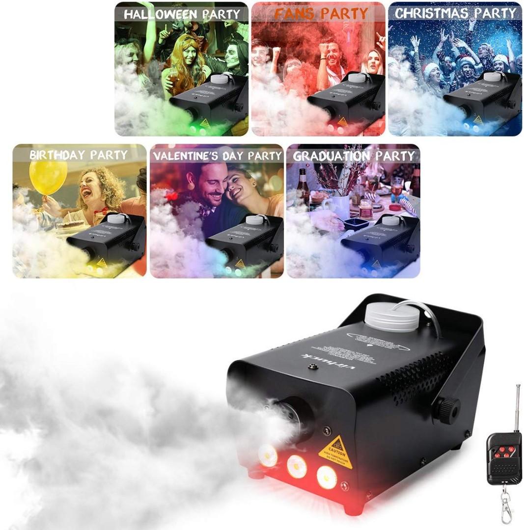 VIRHUCK 500W RC FOG MACHINE WITH WIRELESS REMOTE CONTROL, TV & Home Appliances, TV