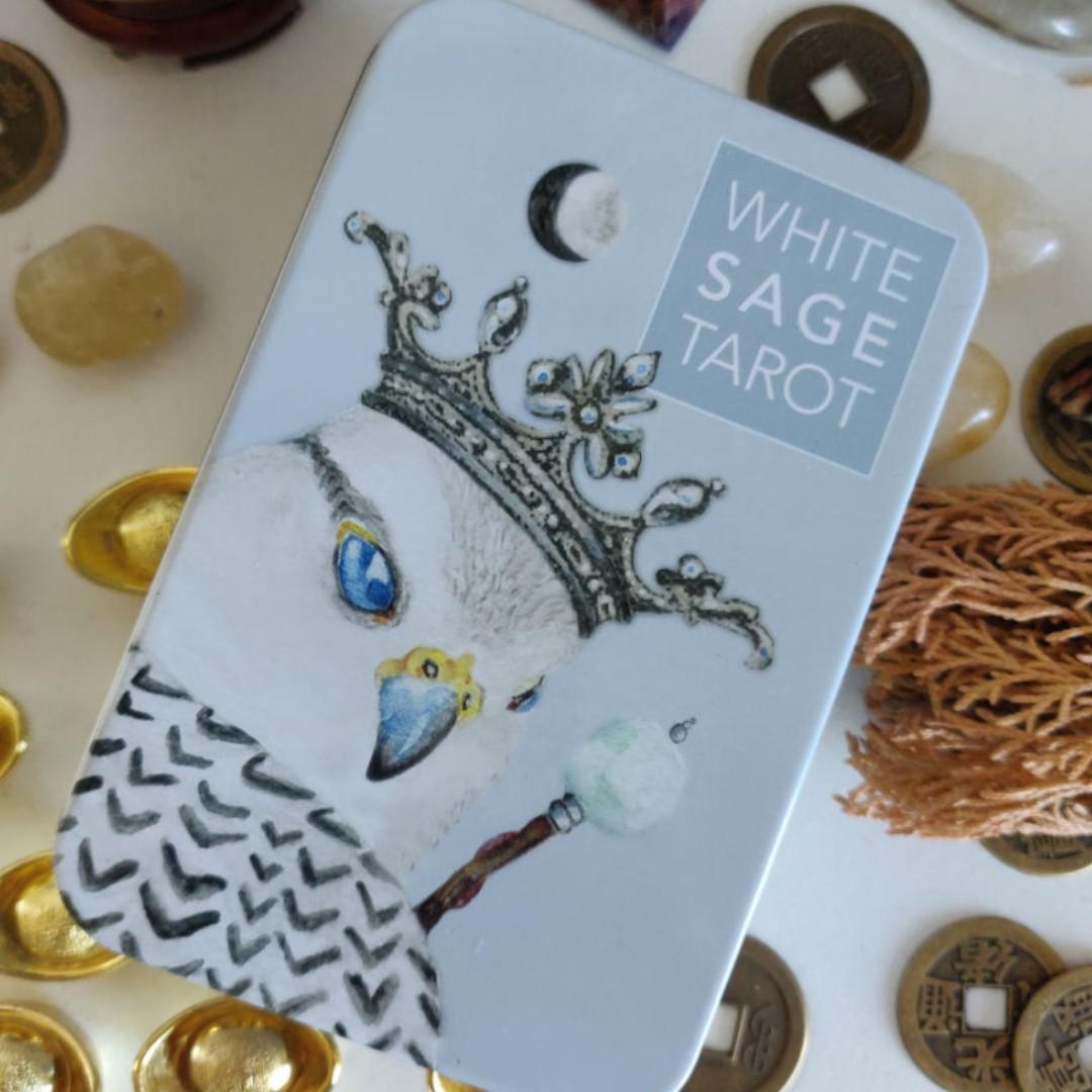 White Sage Tarot Tin - Om Gallery