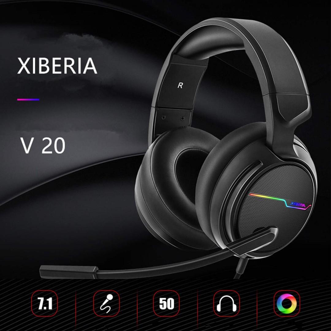 XIBERIA V20 Gaming Headset with USB Port and 7.1 Surround Sound