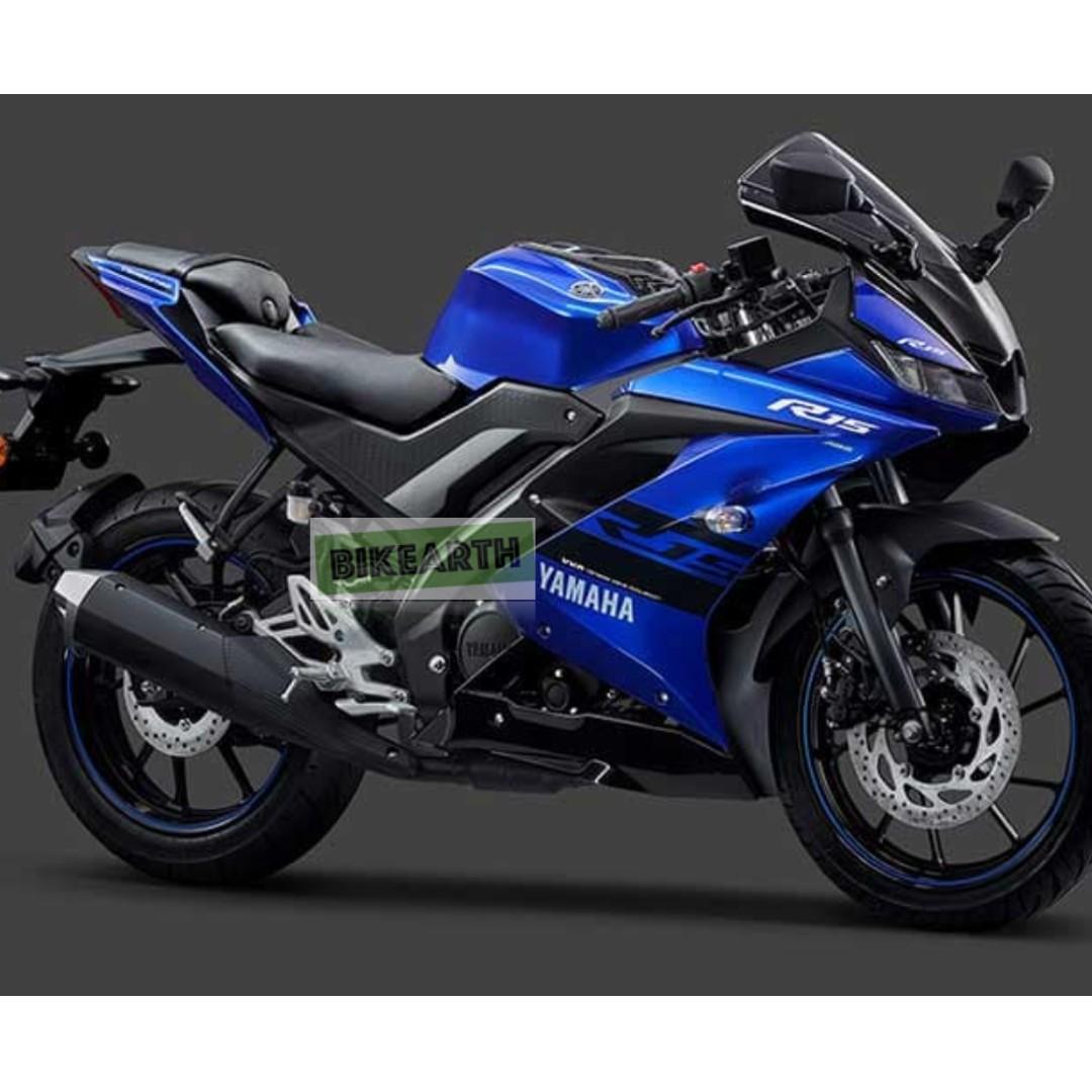 Yamaha Yzf R15 Original Blue Coverset, Motorcycles, Motorcycle ...