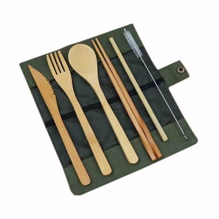 1 Set Alat Makan Bahan Kayu Portable Gaya Jepang Outdoor, Perabotan Rumah  di Carousell