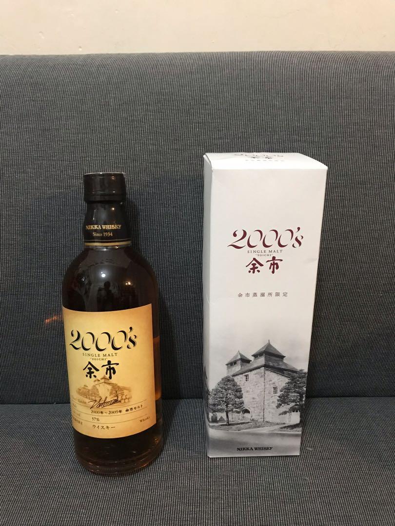 余市威士忌2000 年nikka whisky 單一純麥原酒500mL, 嘢食& 嘢飲, 酒精