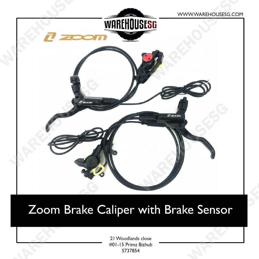 Zoom Hydraulic Brake Caliper with Brake Sensor, Sports Equipment