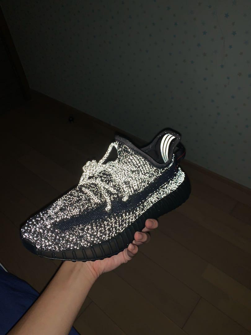 yeezy 350 reflective black