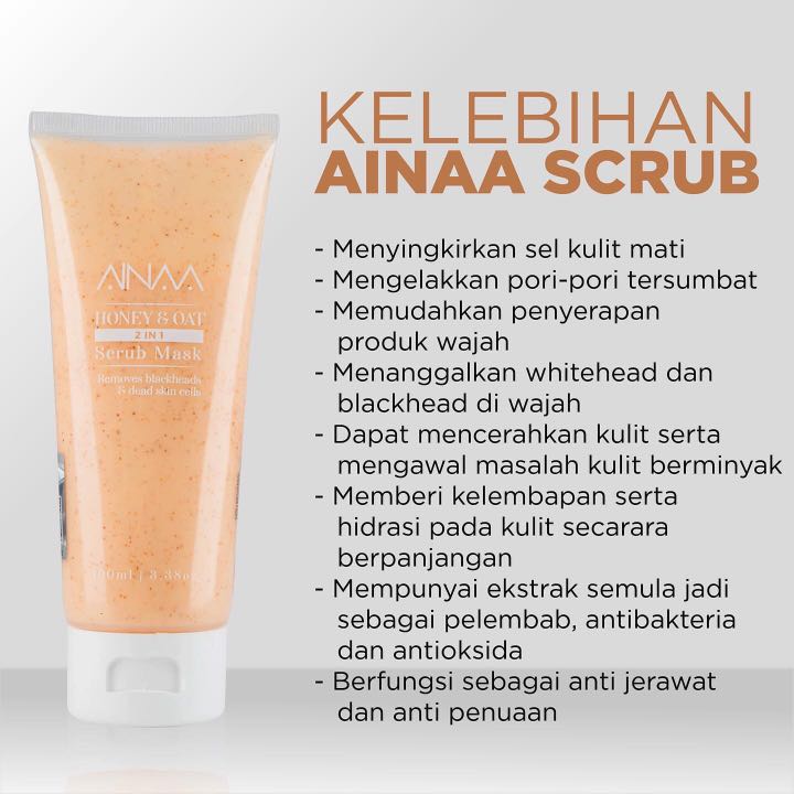 Ainaa Honey Oat Scrub Mask Everything Else On Carousell