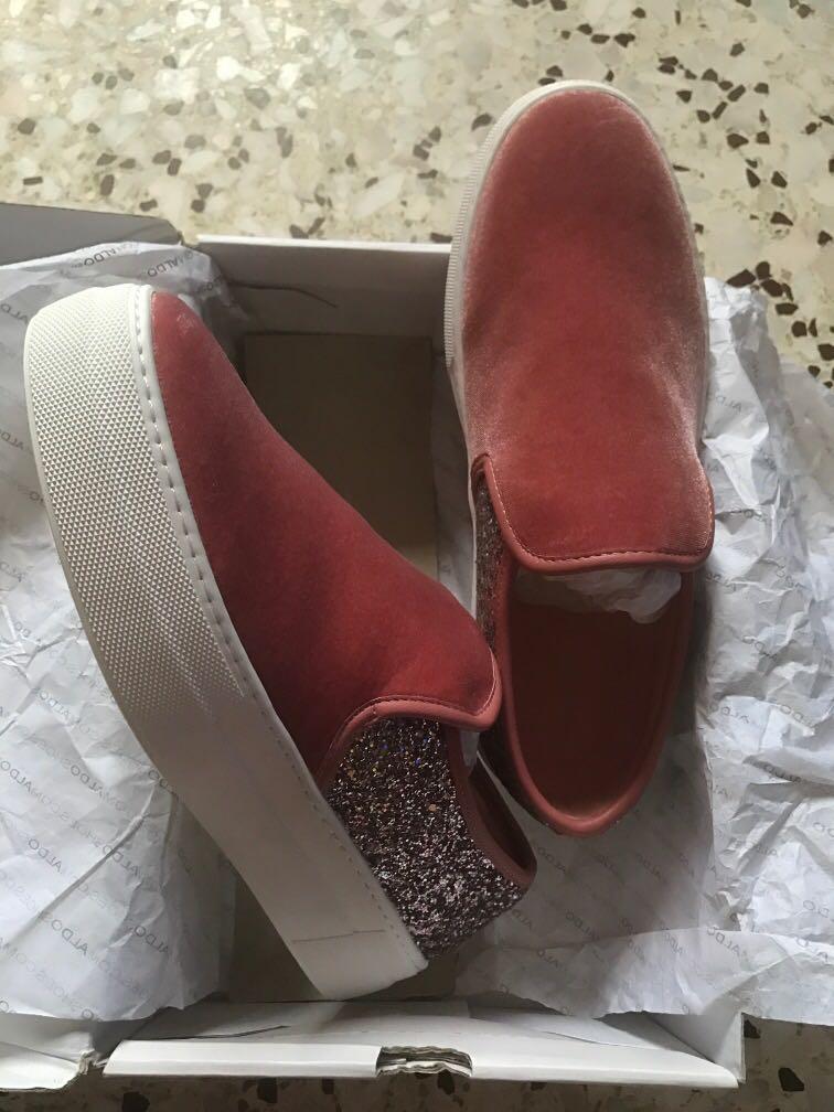 aldo pink glitter shoes