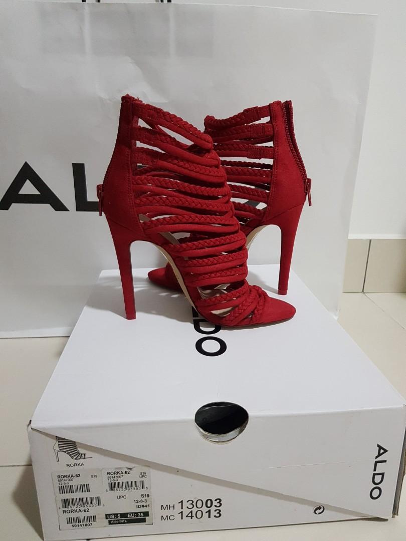 Aldo store red stilettos