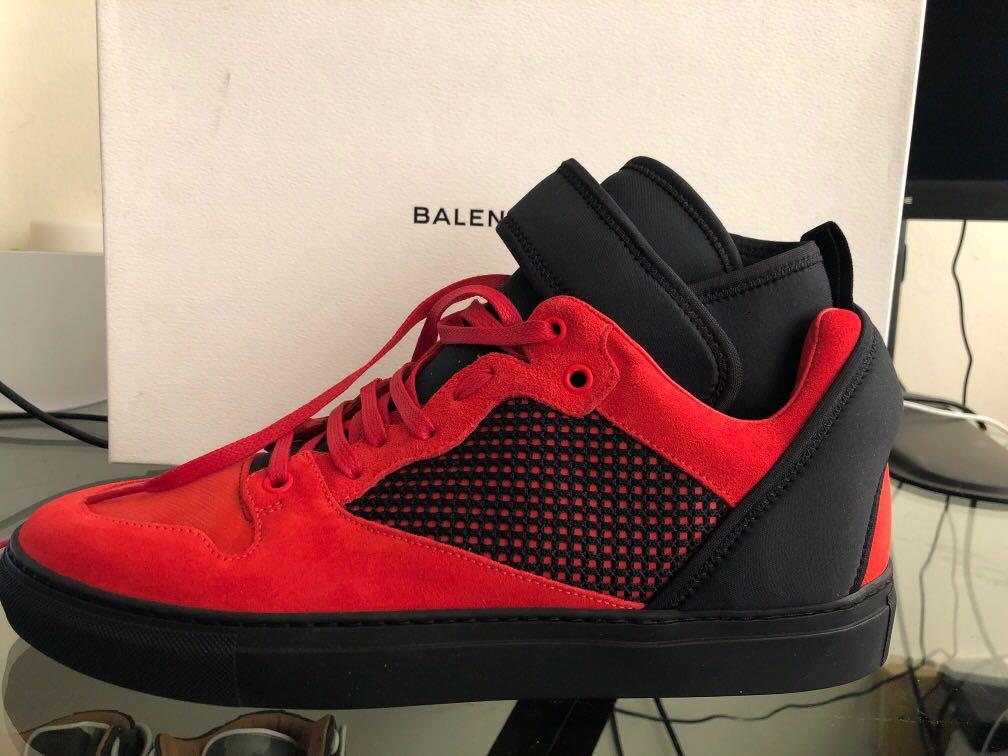 Red hotsell suede balenciaga