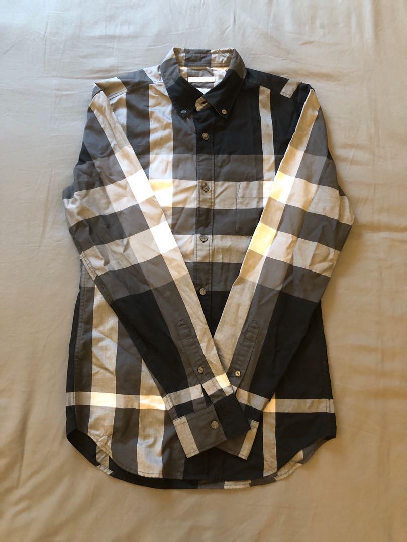 Burberry Shirt XS (Black), Men's 