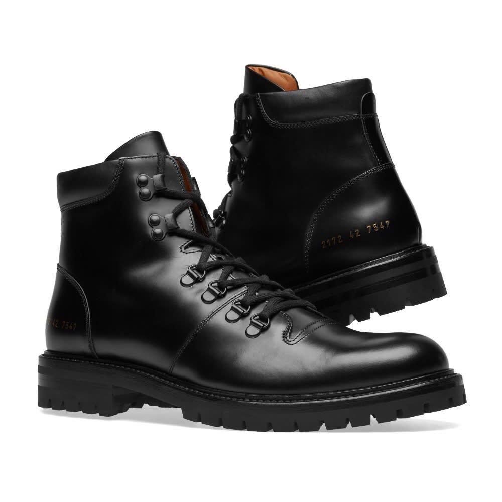 Common Projects Black Hiking Boots, Men 