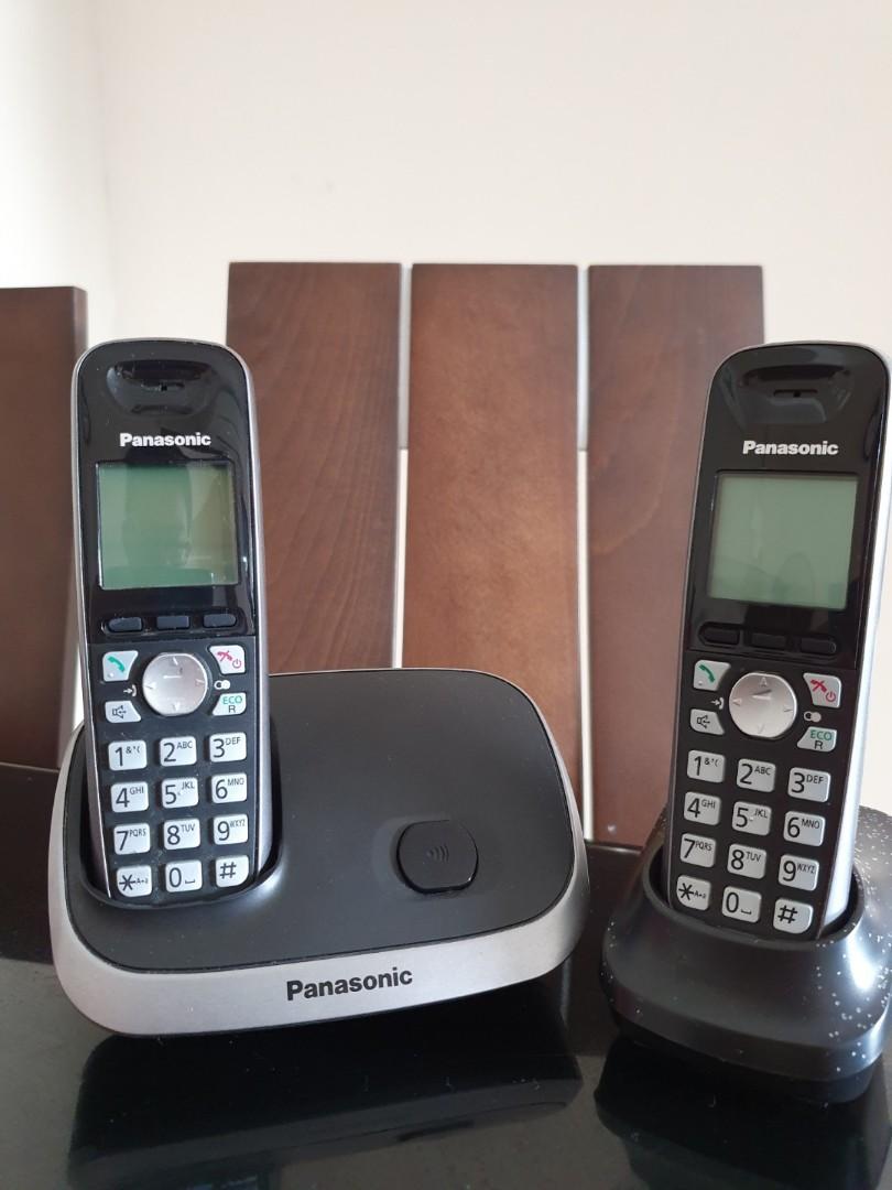 Duo Cordless Phone Panasonic KX-TG6511CX, Mobile Phones & Gadgets, Mobile &  Gadget Accessories, Mounts & Holders on Carousell