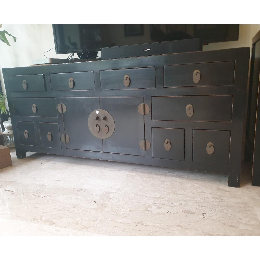 Elm Wood TV Console, Furniture & Home Living, Furniture, TV Consoles on