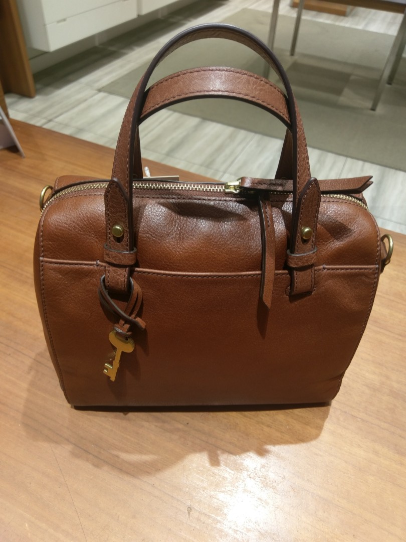 Fossil Rachel Satchel Brown Leather Women's Bag, Women's Fashion, Bags &  Wallets, Purses & Pouches on Carousell