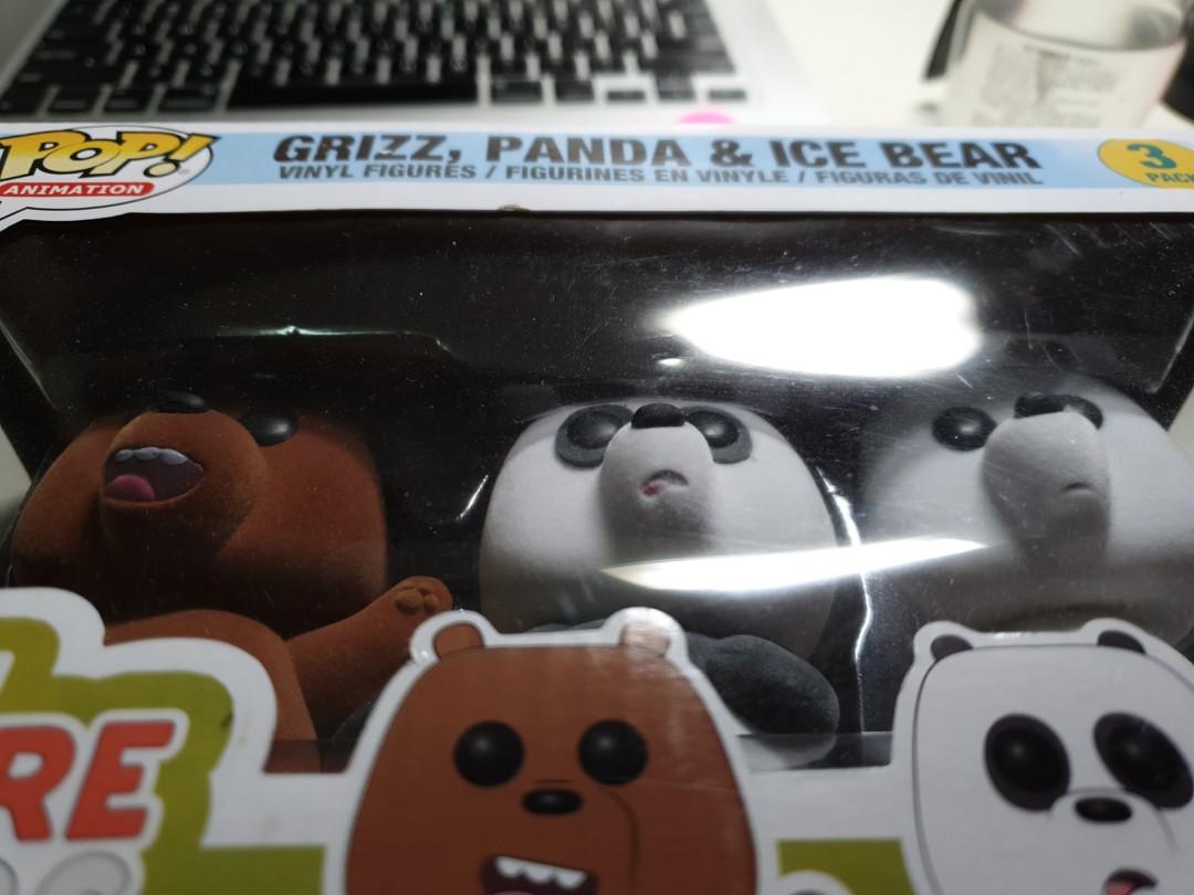 we bare bears funko pop flocked
