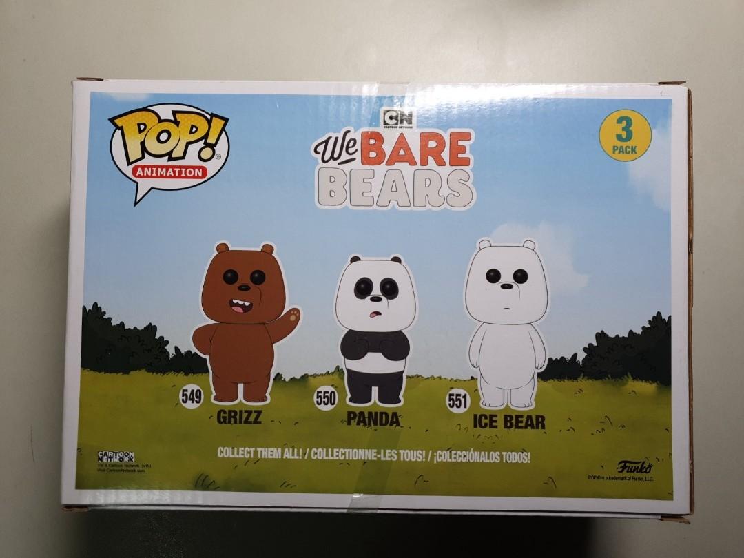 we bare bears funko pop flocked